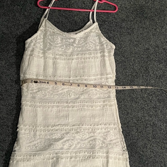 White Lace Strap Dress - Picture 1 of 3